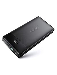 RAVPower Portable Charger 20000mAh PD 3.0 Power Bank QC 3.0 18W USB C External Battery Pack Tri-input and Tri-output Cell Phone Charger Battery for iPhone, Samsung Galaxy and More