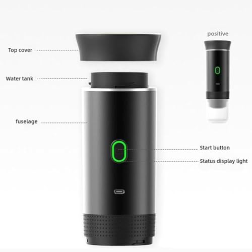 NIUB Portable Coffee Maker Espresso Machine for Travel Nano Car Coffee Maker Compatible with Ground Coffee & Capsule for RV, Hiking Camping Office, Travel Espresso Make