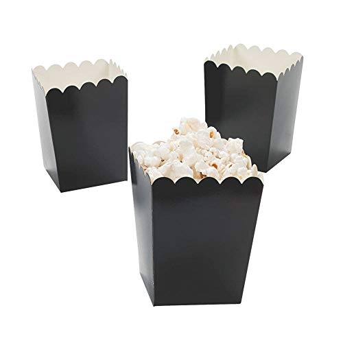 Fun Express - Mini Popcorn Boxes (Black) (2 Dozen per Unit)