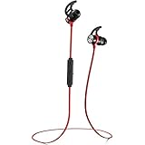Phaiser BHS-730 Bluetooth Earbuds Runner Headset Sport Earphones with Mic and Lifetime Sweatproof Guarantee - Wireless Headphones for Running, Redheat