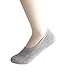 2econdskin Women's Casual No Show 3 to 8 Pairs Socks Non Slip Flat Boat Line