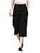 Allegra K Women Concealed Zipper Side Loose Capris Culottes