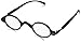 Hot Optix Unisex Retro Oval Plastic/ Metal Reading Glasses