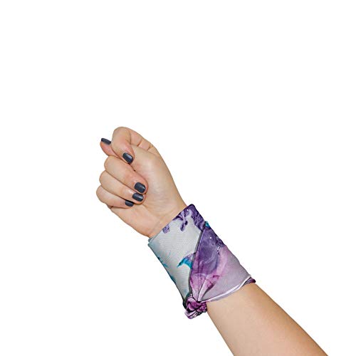 WIRESTER Bandana Mask, Headwear, Scarf for Running, Cycling, Fishing, UV Protection - Purple Mixed Oil Paint, Medium