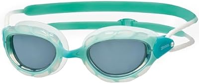 Predator, Occhialini da Nuoto Unisex-Adulto, Verde/Trasparente/fumé, Regular Fit