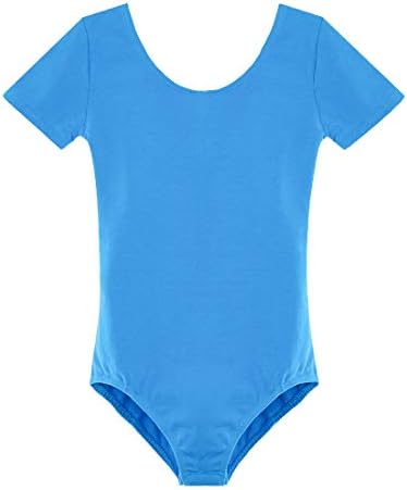 GetMine Leotards for Girls Ballet Dance Gymnatics Toddler Short Sleeve Leotard