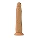 Naughty Realistic Silicone Dildo with Suction Cup, Adult Sex Toy, Slim, Beginner, Flesh, 7.5