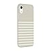 kate spade new york Clocktower Grey/Cream Feeder Stripe Case for iPhone XR - Protective Hardshell