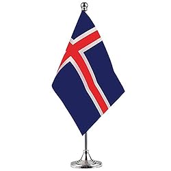 Iceland Flag Icelandic Flag Table Flag,Desk