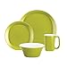 Rachael Ray Dinnerware Round and Square 4-Piece Stoneware Dinnerware Set, Green