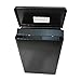 S.A.C. TD1000BK Sanitary Napkin and Tampon Disposal Receptacle – Surface Mount, Black Steel, Hidden Liner, Lift-Top Lid, Mounting Hardware Included