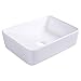 Giantex Bathroom Rectangle Ceramic Vessel Sink Vanity Pop Up Drain Modern Art Basin