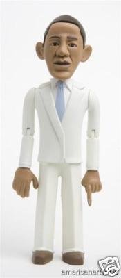 SDCC 2008 Comic Con EXCLUSIVE Limited Edition Barack Obama WHITE SUIT Action Figure