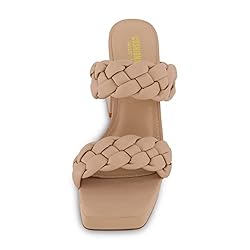 CUSHIONAIRE Women's Aurora braided platform sandal