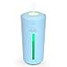 CLEEFUN Portable Small Cool Mist humidifier , Desktop Ultrasonic USB Air humidifier for Office Desk Home Bedroom and Car, 230ML Mini Cup Humidifiers with LED Night Light and No Noise(Blue)