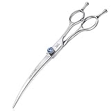 JASON 7" Curved Dog Grooming Scissors, Ergonomic