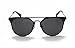 GAMT Fashion Polarized Aviator Sunglasses Flat Reflective Mirrored Cateye Metal Eyewear Black