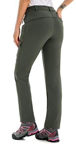 image for Clothin Women's Fleece-Lined Soft-Shell Cargo Pants - Water-Repellent,