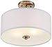 Possini Euro Design Halsted Modern Industrial Close to Ceiling Light Semi Flush Mount Fixture 15