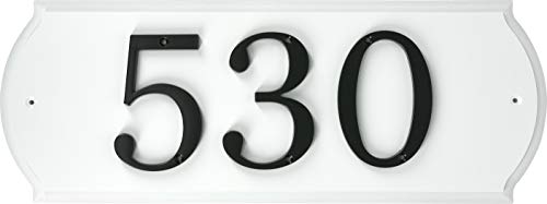 Distinctions by Hillman 843140 4-Inch Flush-Mount Black House Number 0