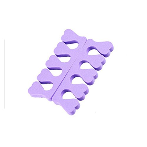 LtrottedJ 100 pcs Soft Finger Toe Separator Tool Nail Art, Pedicure Manicure