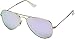 Ray-Ban Kids' Rj9506S Metal Aviator Sunglasses, Matte Arista/Lilac Flash, 52 mm