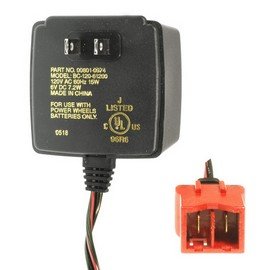Power Wheels battery charger, 6 volt, Type A connector.