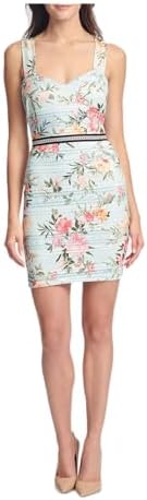 guess women's sleeveless halter bodice satin midi dress Guess Women's Dresses Dress,Light Aqua,14 : Clothing, Shoes & Jewelry