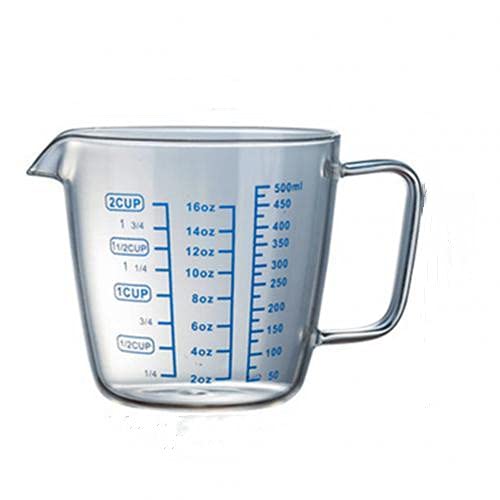 Photo 1 of 250ml 500ml Heat-resisting Glass Measuring Cup Milk Scale Microwave Measure Jug