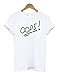Mars NY Women's Oops Louis Tattoo Crewneck T-Shirt Medium White