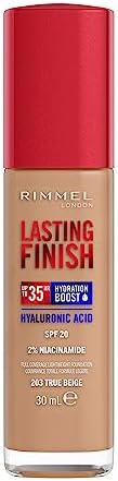 Lasting Finish 35H, 203 True Beige, fondotinta, lunga tenuta, idratante, formula vegana, alta coprenza, 30ml