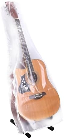 Funda Antipolvo Para Guitarra Acústica O Eléctrica – Reversible Y Transparente Mate – Protege Tu Guitarra Del Polvo, Humedad E Insectos – Lavable Y Portátil