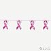 100 Feet Plastic PINK RIBBON Pennant Banner/BREAST CANCER Awareness/Fund Raiser/Event Supplies