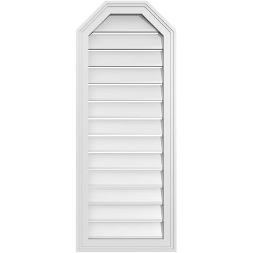 16"W x 40"H Octagonal Top Surface Mount Signature Urethane Gable Vent: Function…