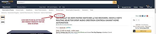 4K HDbaseT Extender Kit HDR 18GBPS HDMI Over Single CAT5e CAT6 CAT7 2.0B 4K @ 60hz UltraHD YUV 4:4:4 Uncompressed 230FT 70M Transmitter Receiver IR RS232 HDCP2.2 CONTROL4 Savant Home Automation 4K2K