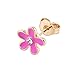 10Pairs 18K Gold Plated Love Heart Shape Owl Flower Star Lollipop Mouse Small Cute Simple Post Stud Earrings Set for Girls Kids Gold Tone Mix and Match (Mix-Rose carmine)