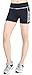 Sugar Pocket Women's Workout Shorts Running Tights Yoga Short Pants S(Black/Grey)