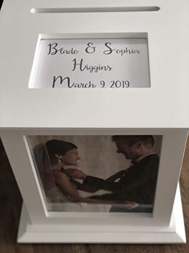 Personalized Wedding Card Box - Rotating The Perfect Card Box in Ivory