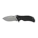 Zero Tolerance G-10 Pocket Knife (0350SW); 3.25 In. S30V Stonewashed Finished Steel Blade with Textured G-10 Handle; SpeedSafe Assisted Open with Flipper; Liner Lock, Quad-Mount Pocketclip; 6.2 oz