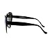 Womens Mirrored Rusta Mirror Lens Plastic Frame Heart Shape Sunglasses (Black)
