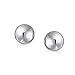 Basic Simple Round Bead Ball Stud Earrings For Women For Teen Polished .925 Sterling Silver 10MM
