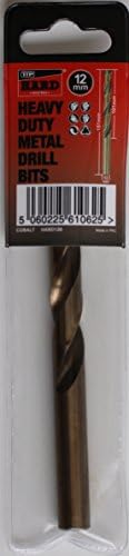 TTP HARDDrills 12mm Drill bit - Cobalt Hardened bits for Drilling Hard Steel & Stainless, Heavy Duty Universal Drills for Cutting Tough Metal, Professional jobber Industrial 135 Degree Point