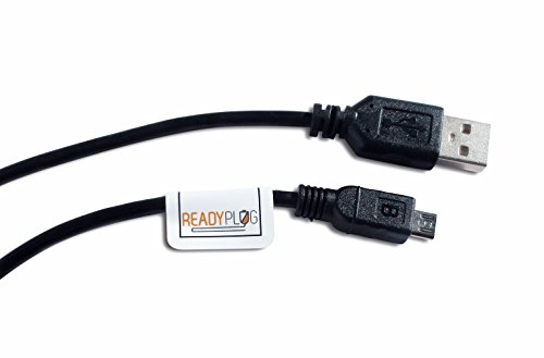 20ft ReadyPlug® USB Cable for Samsung Level Link Wireless Adapter EO-RG920BBEGUS Data/Computer/Sync/Trickle Charge Cable (Black 20 Feet)