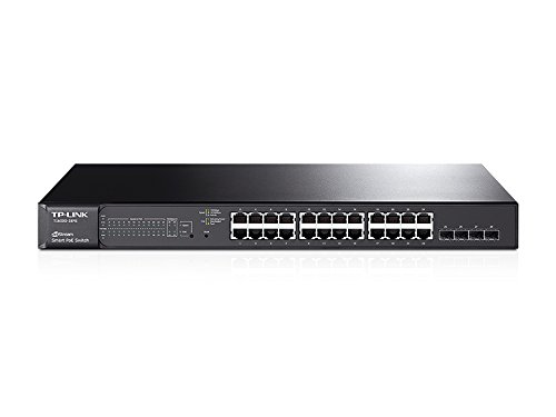 TP-LINK 24-Port Gigabit PoE+ Smart Switch Gigabit Ethernet (10/100/1000) Power over Ethernet (PoE) Black
