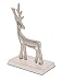 BirdRock Home Reindeer Stocking Holder | Holiday Greetings Mantle Fireplace Topper | Decorative Christmas Stocking Holder | Stainless Steel