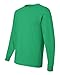 Jerzees Men's Heavyweight Blend 50/50 Long Sleeve T-Shirt (Kelly, Large)