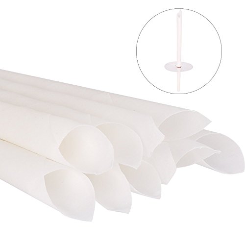 WonBuss 10 Pack Beeswax Candling Cones - 100% All-Natural Candles With 5 Protective Disks - Thumbnail 2