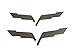 2005-2013 Corvette Emblem Blackout Overlay Set of 2