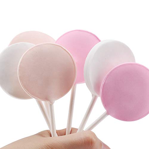 Candy Molds, 1 Pack Chocolate Molds Silicone Lollipop Mold Handmade Fondant Ice Ball Making Tools for Home Kitchen Pink - Thumbnail 4