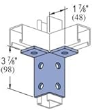 Genuine Unistrut P2224-EG 6 Hole Wing Shape 90 Degree Connector Fitting for All 1-5/8